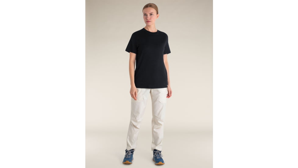Icebreaker Merino 150 Tech Lite SS Relaxed T-Shirt - Womens, Black, Extra Small, IB0A56XZ001XS