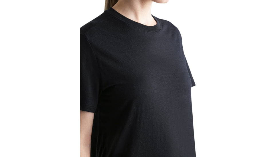 Icebreaker Merino 150 Tech Lite SS Relaxed T-Shirt - Womens, Black, Extra Small, IB0A56XZ001XS