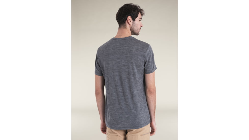 Icebreaker Merino 150 Tech Lite SS T-Shirt - Mens, Gritstone HTHR, Small, IB0A56WL013S