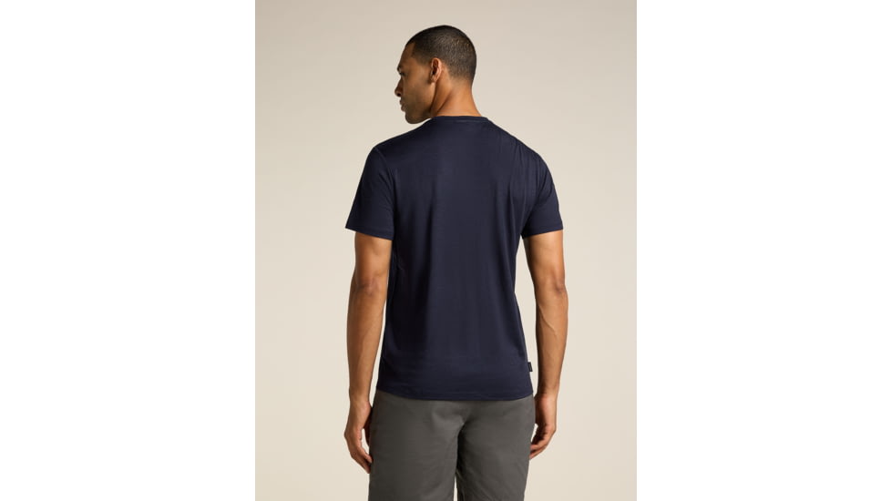 Icebreaker Merino 150 Tech Lite SS T-Shirt Pukaki Reflected - Men's, Midnight Navy, 2XL, IB0A572Q401XXL