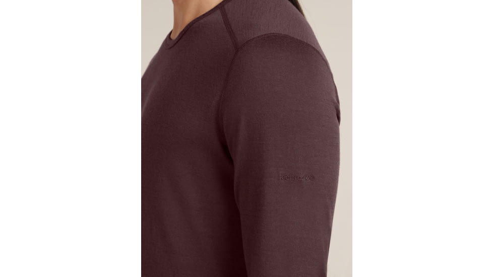 Icebreaker Merino 200 Oasis Long Sleeve Crew Thermal Top - Mens, Java, Extra Large, IB1043650GWXL