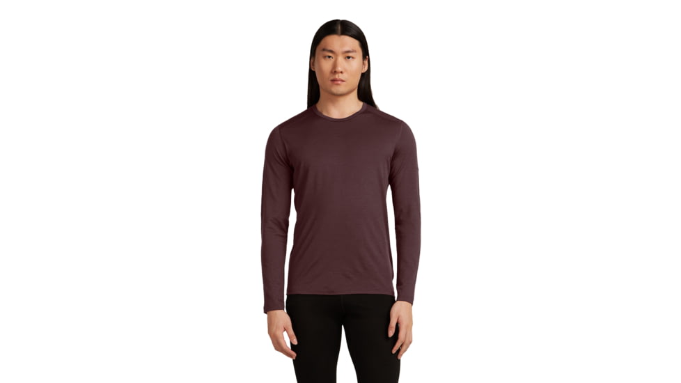 Icebreaker Merino 200 Oasis Long Sleeve Crew Thermal Top - Mens, Java, Extra Large, IB1043650GWXL