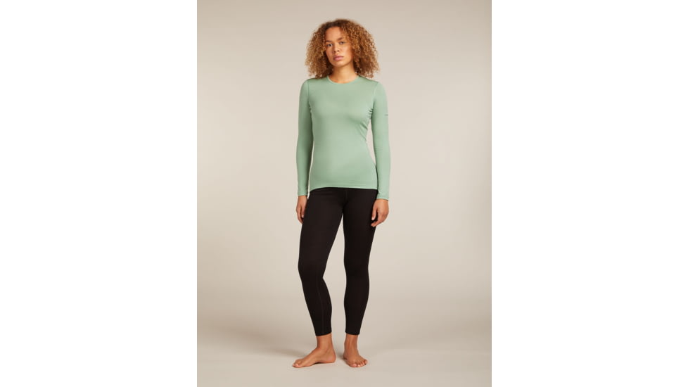 Icebreaker Merino 200 Oasis Long Sleeve Crew Thermal Top - Womens, Seaglass, Medium, IB1043750GZM