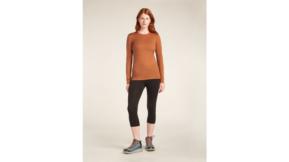 Icebreaker Merino 200 Oasis LS Crewe - Womens, Dusty Clay, Extra Large, IB1043750B0XL