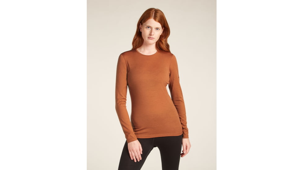 Icebreaker Merino 200 Oasis LS Crewe - Womens, Dusty Clay, Extra Large, IB1043750B0XL