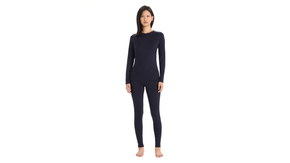 Icebreaker Merino 200 Oasis LS Crewe - Womens, Midnight Navy, Extra Large, IB104375401XL