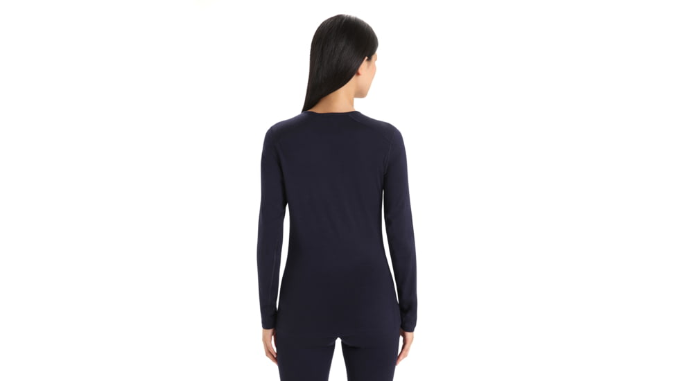 Icebreaker Merino 200 Oasis LS Crewe - Women's, Midnight Navy, Extra Large, IB104375401XL