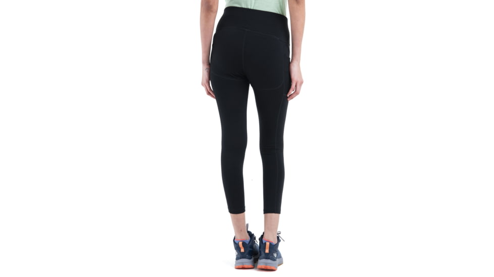 Icebreaker Merino 260 Fastray II 25in High Rise Tights - Womens, Black, Large, IB0A56XI001L