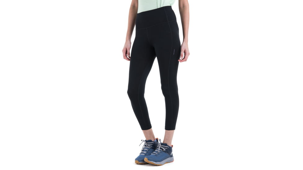 Icebreaker Merino 260 Fastray II 25in High Rise Tights - Womens, Black, Large, IB0A56XI001L