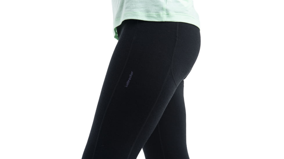 Icebreaker Merino 260 Fastray II 25in High Rise Tights - Womens, Black, Large, IB0A56XI001L