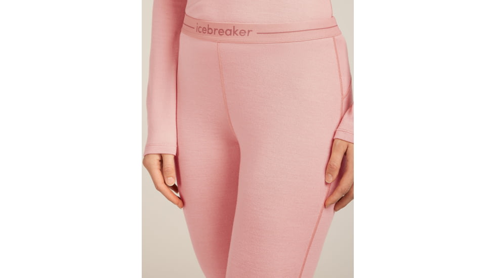 Icebreaker Merino 260 Tech Leggings - Womens, Blush, Medium, IB1043920GUM