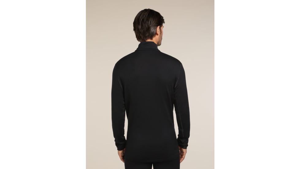 Icebreaker Merino 260 Tech Long Sleeve Half Zip Thermal Top - Mens, Black, Large, IBB04372001L