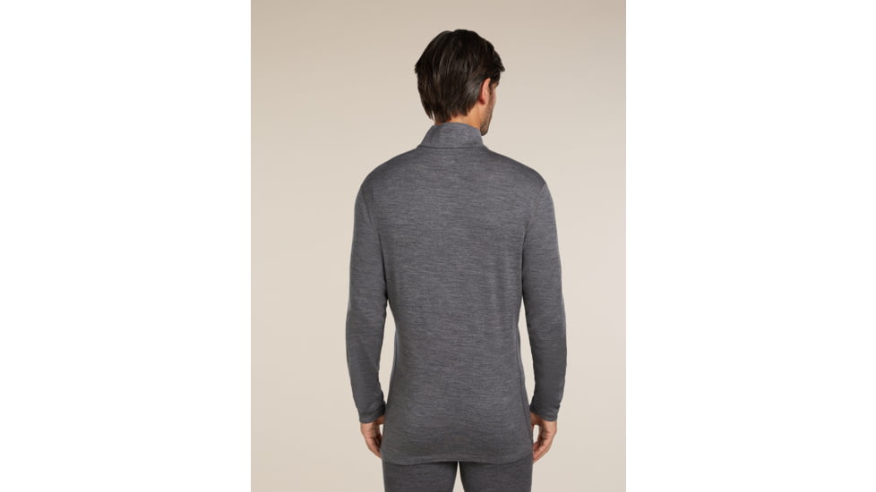 Icebreaker Merino 260 Tech Long Sleeve Half Zip Thermal Top - Mens, Gritstone HTHR, Extra Large, IBB04372013XL