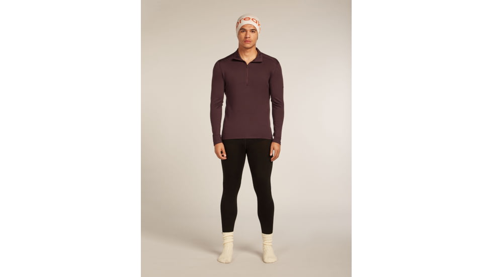 Icebreaker Merino 260 Tech Long Sleeve Half Zip Thermal Top - Mens, Java, Medium, IBB043720GWM