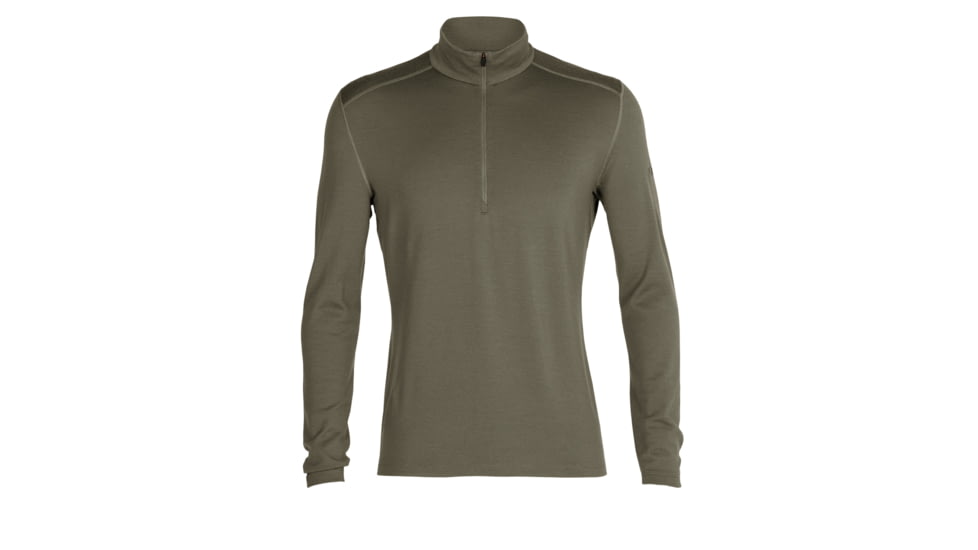 Icebreaker Merino 260 Tech Long Sleeve Half Zip Thermal Top - Mens, Loden, Extra Large, IBB04372069XL