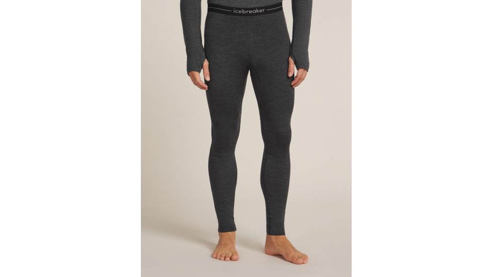 Icebreaker Merino 260 ZoneKnit Leggings - Mens, Jet HTHR, Extra Large, IB0A56HG011XL