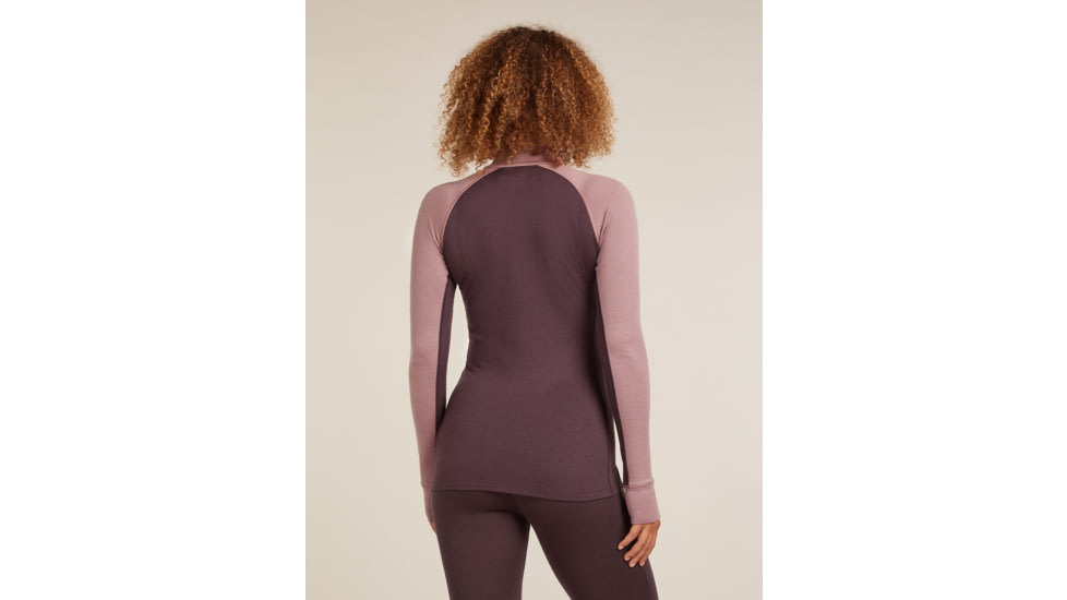 Icebreaker Merino 260 ZoneKnit Long Sleeve Half Zip Thermal Top - Womens, Java/Summit/CB, Small, IB0A57CM0JQS
