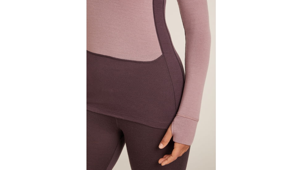 Icebreaker Merino 260 ZoneKnit Long Sleeve Half Zip Thermal Top - Womens, Java/Summit/CB, Small, IB0A57CM0JQS