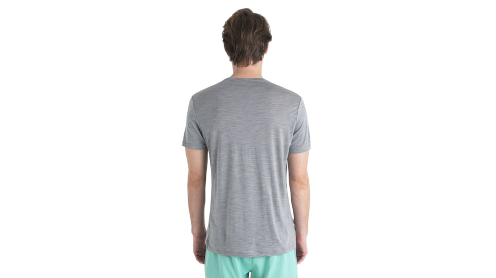 Icebreaker Merino Blend 125 Cool-Lite Sphere SS T-Shirt - Mens, Metro HTHR, Small, IB0A56ZM016S