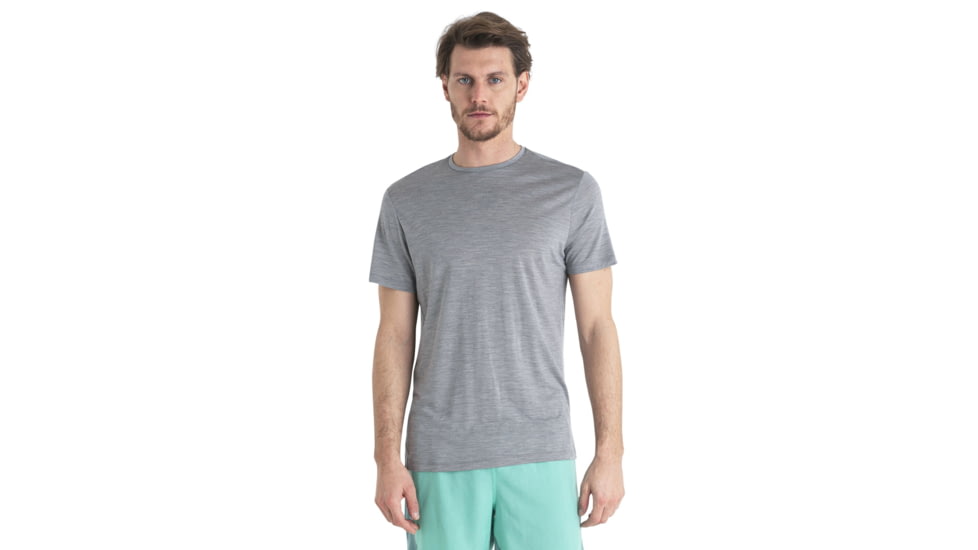 Icebreaker Merino Blend 125 Cool-Lite Sphere SS T-Shirt - Mens, Metro HTHR, Small, IB0A56ZM016S