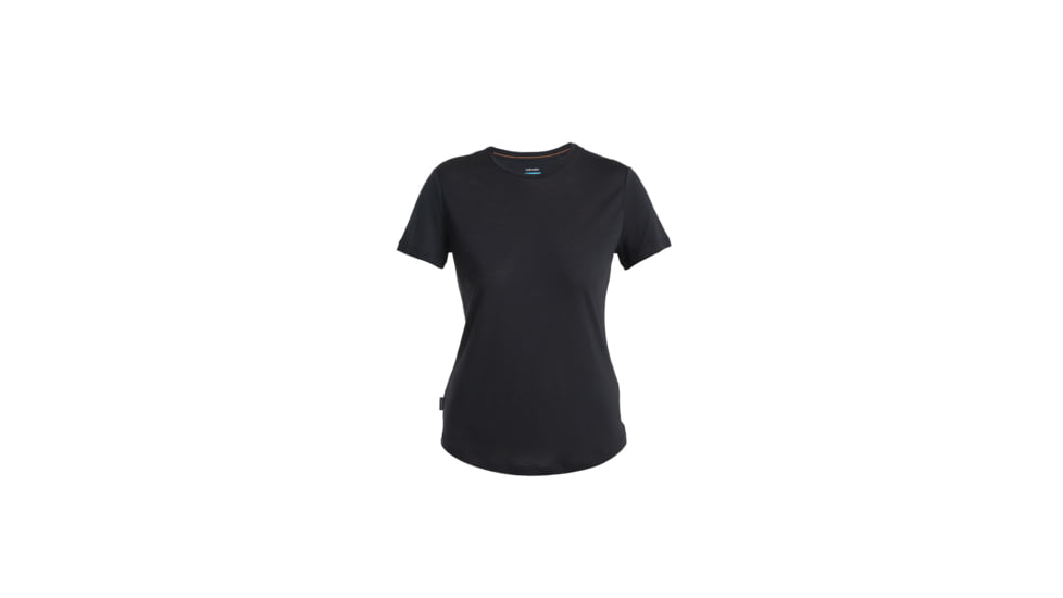 Icebreaker Merino Blend 125 Cool-Lite Sphere SS T-Shirt - Womens, Black, Extra Small, IB0A56ZO001XS