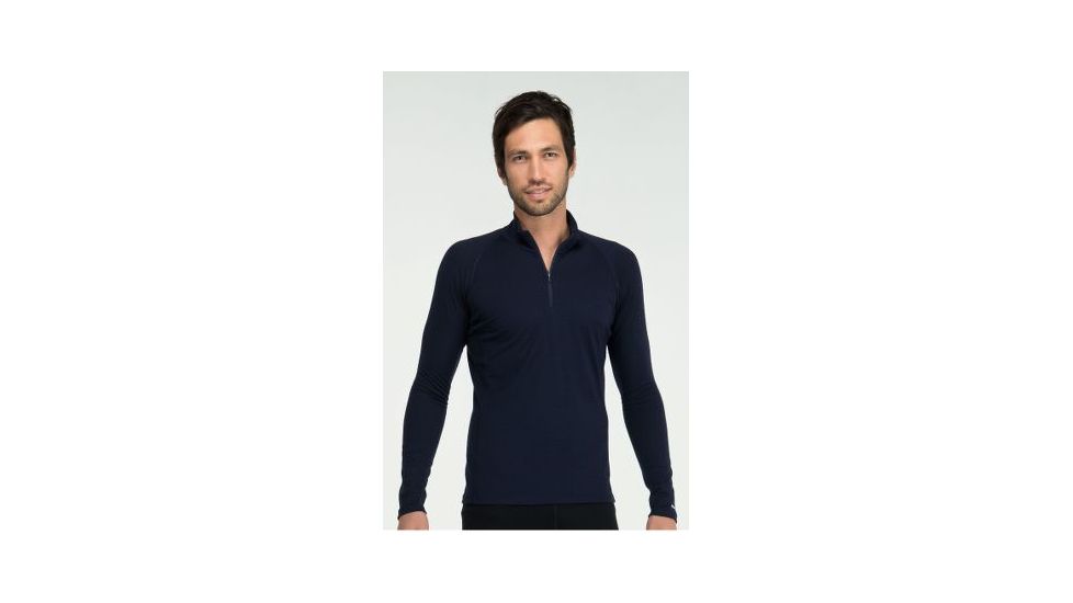 Icebreaker Mondo Long Sleeve Half Zip 200 - Men's-X-Large-Admiral