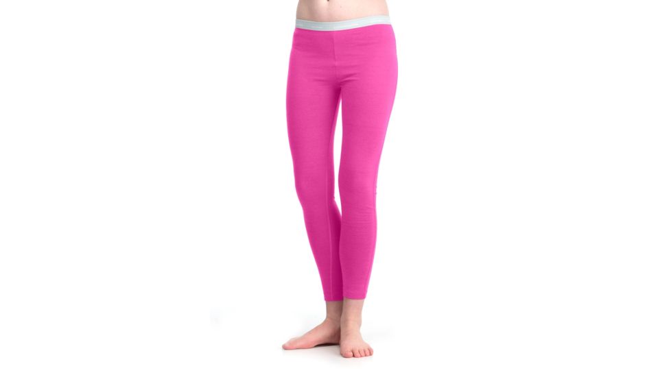 Icebreaker Oasis Legging - Girl's-Magenta/White-8