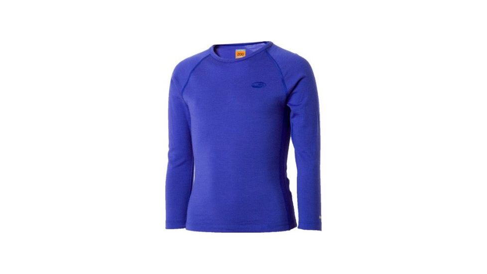Icebreaker Oasis Long Sleeve Crewe 200 - Kid's-6-Bloom