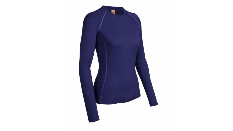 Icebreaker Oasis Long Sleeve Crewe 200 - Women's-Medium-Horizon