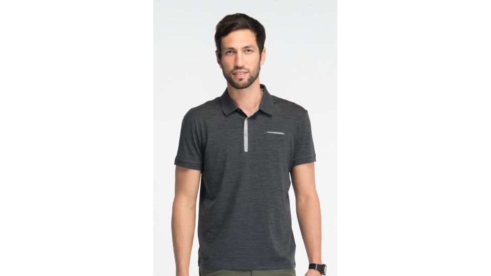 Icebreaker Outdoor Lite Crew Sock Clearance - Men's-Oil/Silver/Black-X-Large