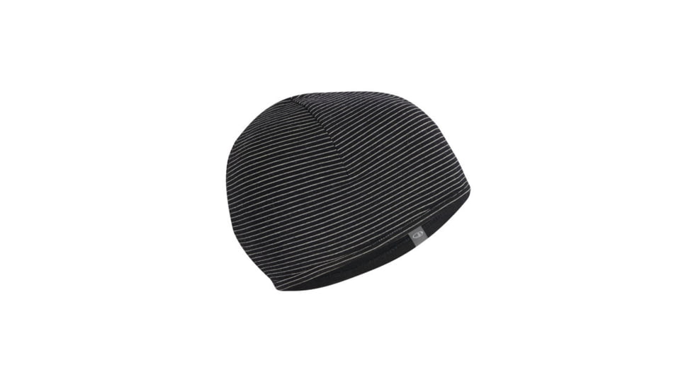 Icebreaker Pocket Hat, Black/Snow, One Size, IBM200009OS
