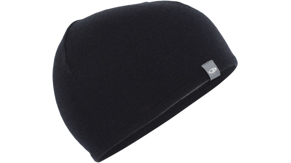Icebreaker Pocket Hat - Unisex-Black/Gritstone Heather-One Size