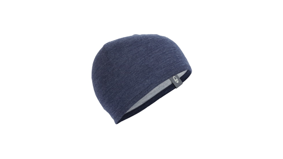 Icebreaker Pocket Hat - Unisex-Fathom Heather/Blizzard Heather-One Size