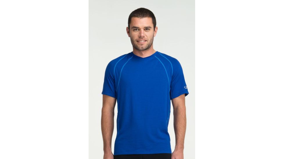 Icebreaker Quest Crewe Short Sleeve Shirt - Men's-Cobalt-X-Large
