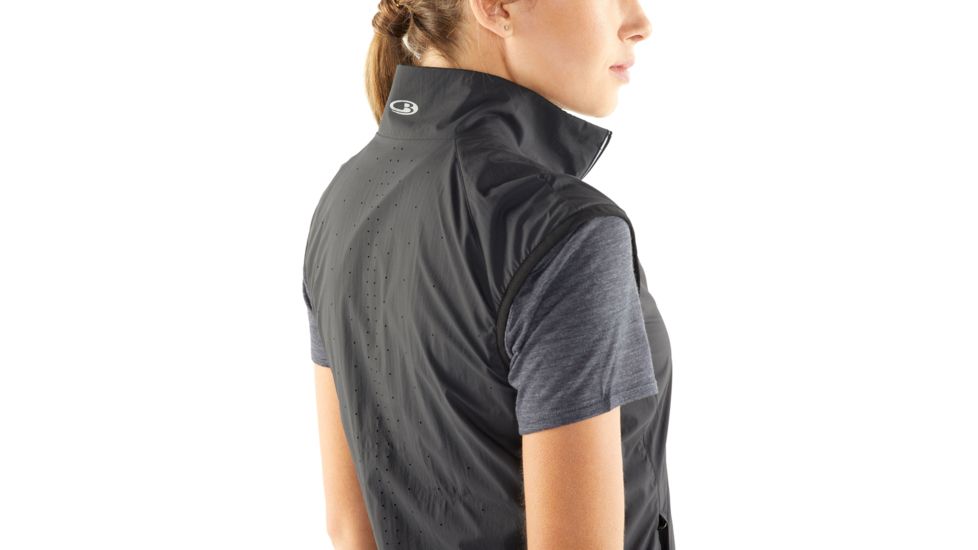 Icebreaker Rush Vest - Womens, Black, M, 104197002M