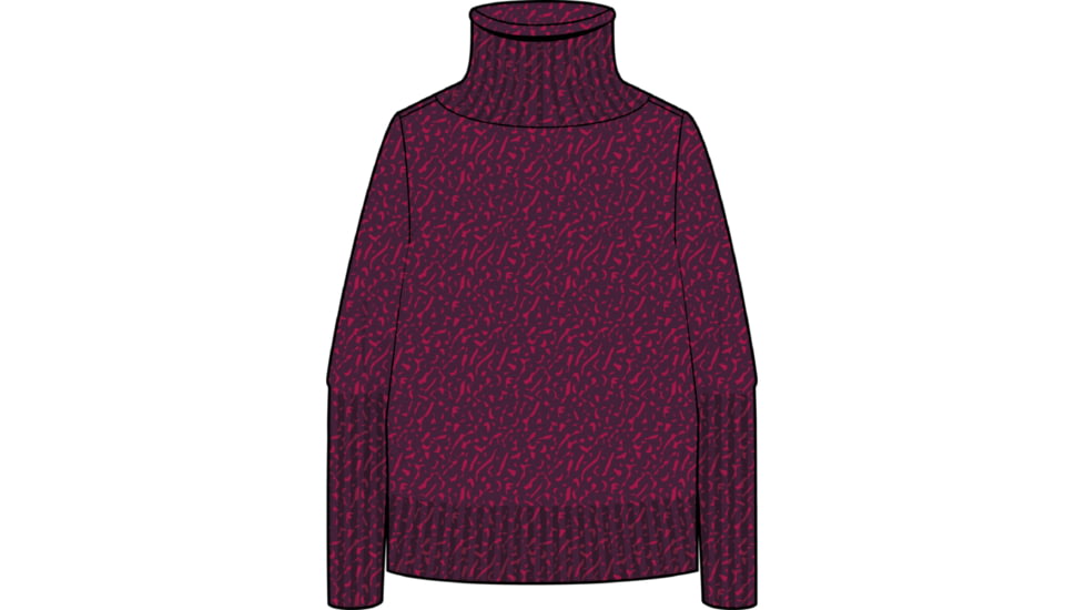 Icebreaker Seevista Funnel Neck Sweater - Women's, Nightshade/Electron Pink, Medium, IB0A59LI899M