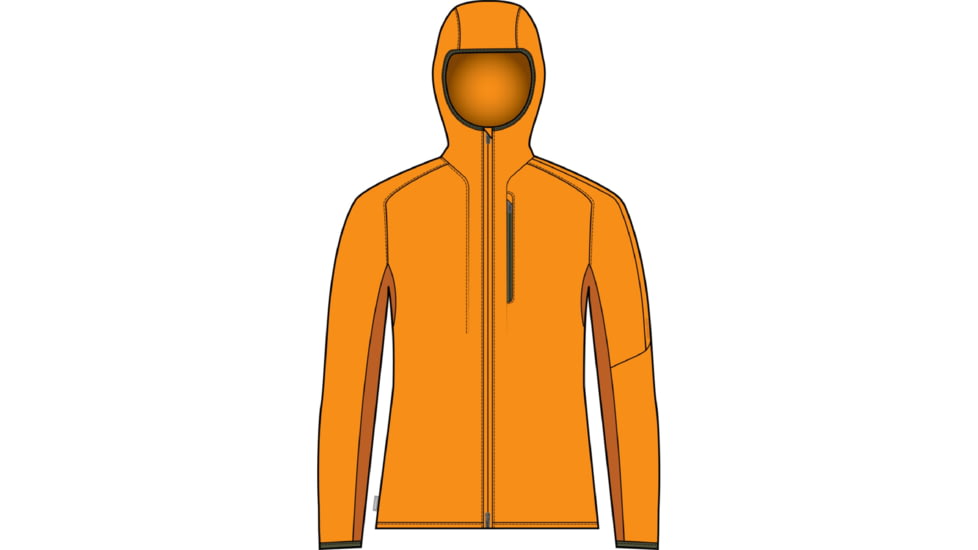 Icebreaker Shell+ Merino Cotton Windbreaker - Men's, Solar/Earth/Cb, Extra Small, IB0A56OB869XS