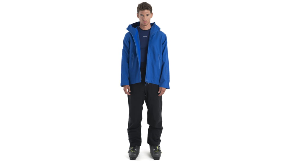 Icebreaker Shell+ Peak Hooded Jacket - Mens, Lazurite, 2XL, IB0A56QB580XXL