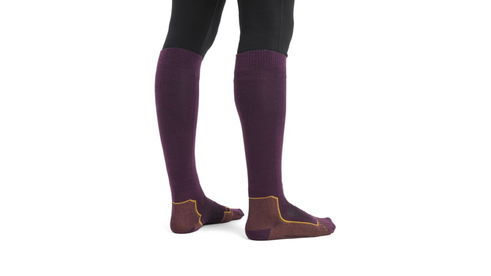 Icebreaker Ski+ Ultralight Over The Calf Socks - Men's, Nightshade/Earth/Solar, Extra Large, IB104878921XL