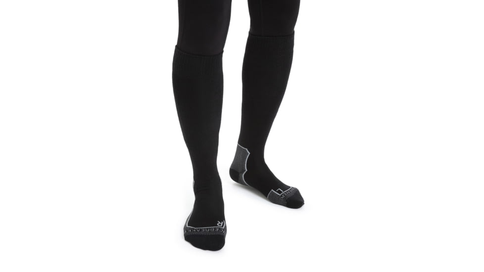 Icebreaker Ski+ Ultralight Over The Calf Socks - Women's, Black, Small, IB104784001S