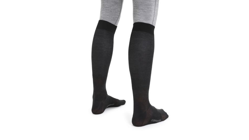 Icebreaker Snow Liner Over The Calf Socks - Mens, Black, Large, IB103942001L