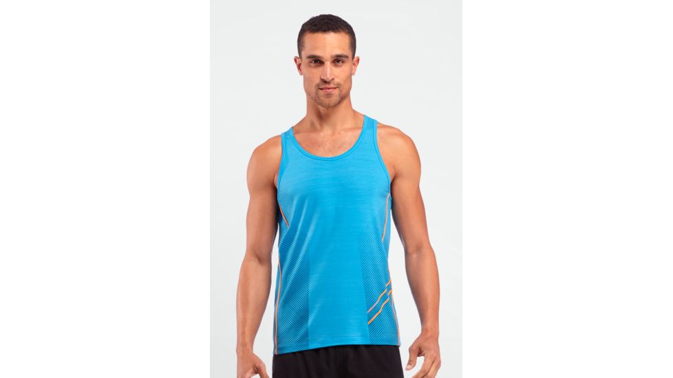 Icebreaker Sonic Tank - Men's-Aegean/Neo-Small