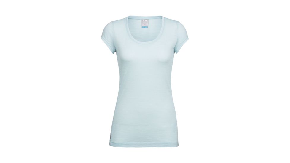 Icebreaker Sphere Short Sleeve Scoop, Dew Hthr, L, 104263401L