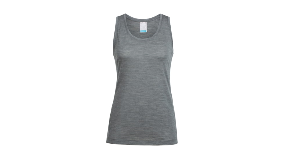 Icebreaker Cool-Lite Sphere Tank - Women's, Metal Heather, Extra Small, 104088002XS