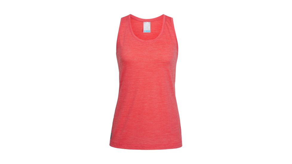 Icebreaker Cool-Lite Sphere Tank - Women's, Poppy Red Heather, Extra Small, 104088601XS