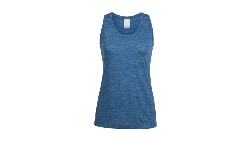 Icebreaker Cool-Lite Sphere Tank - Women's, Prussian Blue Heather, Extra Small, 104088401XS