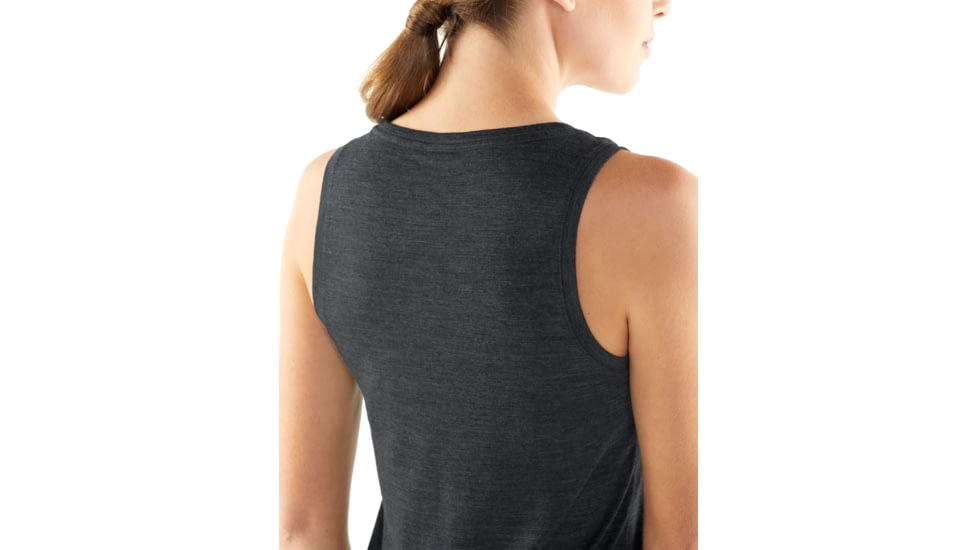 Icebreaker Cool-Lite Sphere Tank - Women's, Black Heather, Medium, 104678001M