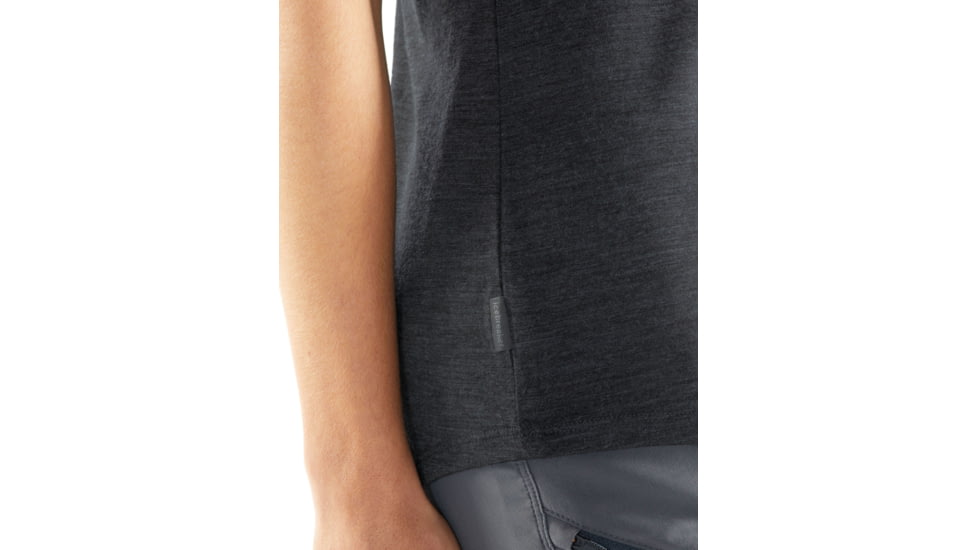 Icebreaker Cool-Lite Sphere Tank - Women's, Black Heather, Medium, 104678001M