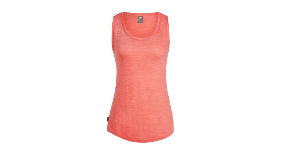 Icebreaker Cool-Lite Sphere Tank - Women's, Ember/Snow/Stripe, Large, 104678601L
