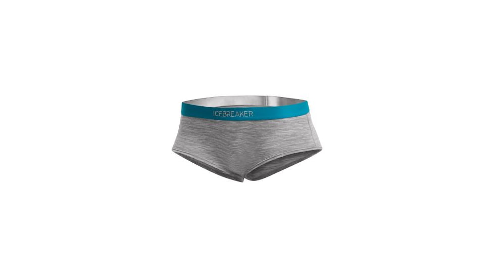 Icebreaker Sprite Hot Pants - Women's, Metro Heather/Alpine, Large, 102113005L